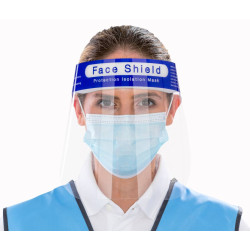 Visière de protection (pack de 10 pces) vierge ou avec votre logo