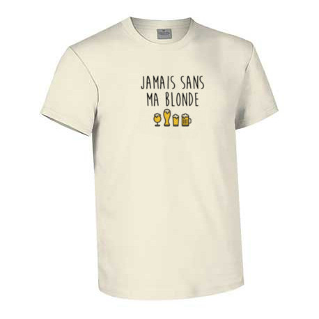 T-shirts "Jamais sans ma blonde" - Express et pas cher