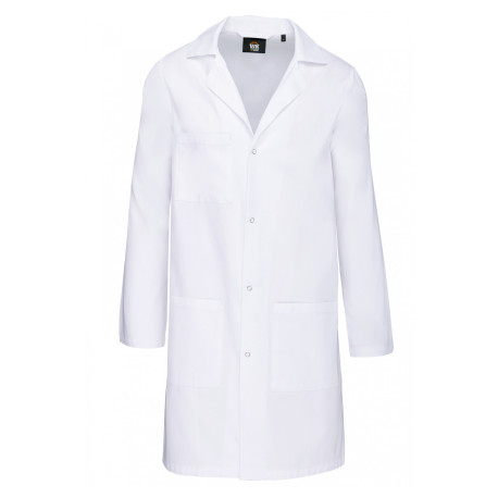 Blouse blanche personnalisable coupe mixte