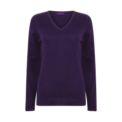 Pull col V femme vierge ou à personnaliser