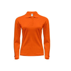 Polo manches longues femme 200 vierge ou à personnaliser
