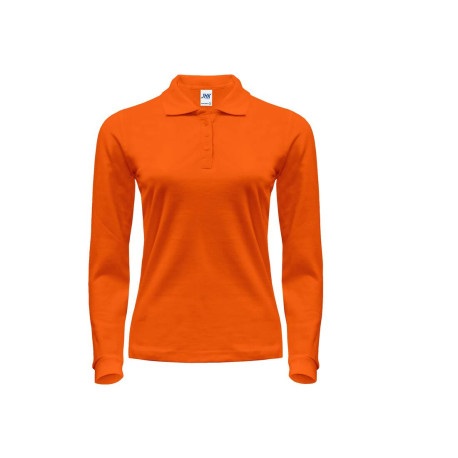 Polo manches longues femme 200 vierge ou à personnaliser