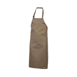 Tablier à bavette 100% coton avec poche vierge ou avec votre logo