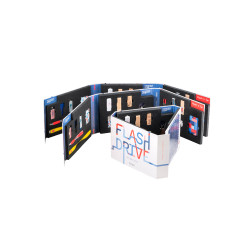 FLASH DRIVE SHOWCASE. Présentoir de clés USB vierge ou à personna