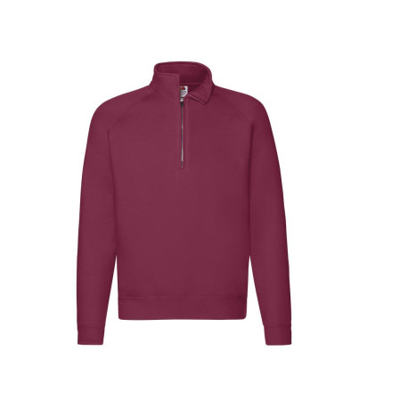 Sweat manches raglan col zippé vierge ou à personnaliser