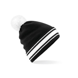 Bonnet bicolor noir et blanc - Express et pas cher