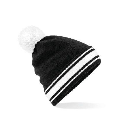 Bonnet bicolor noir et blanc - Express et pas cher