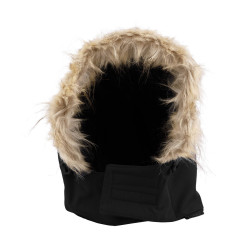 Capuche Softshell fourrure vierge ou avec votre logo