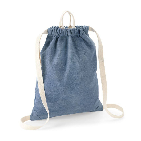 Sac de gym en denim  vierge ou avec votre logo