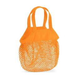 Mini sac filet en coton bio vierge ou avec votre logo