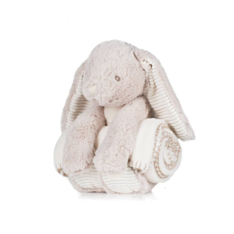 Peluche lapin avec couverture personnalisé