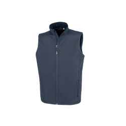 Bodywarmer Softshell homme en polyester recyclé vierge ou avec votre logo