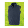 Bodywarmer polaire en polyester recyclé vierge ou avec votre logo