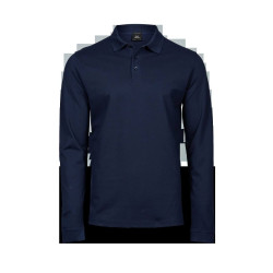 Polo stretch manches longues homme vierge ou à personnaliser