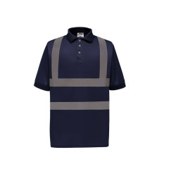 Polo manches courtes haute visibilité vierge ou avec votre logo