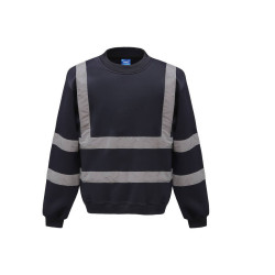 Sweat col rond haute visibilité vierge ou avec votre logo