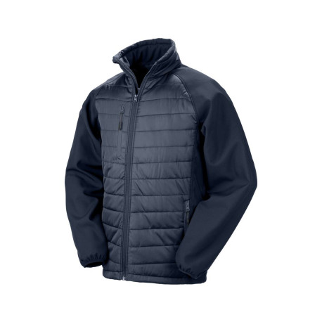 Veste bimatière vierge ou à personnaliser