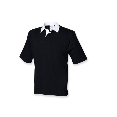 Polo rugby manches courtes vierge ou à personnaliser