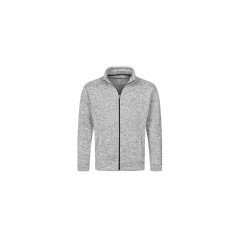 Veste polaire tricotée homme vierge ou à personnaliser