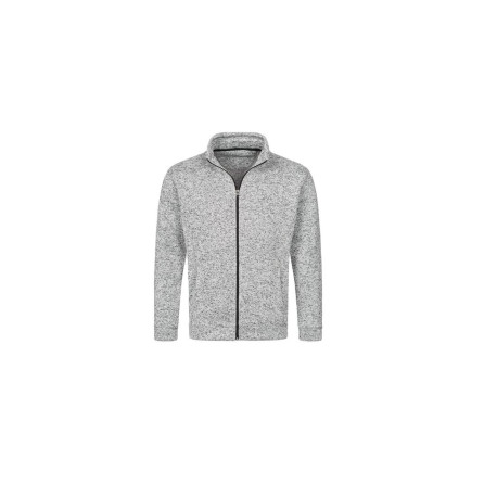 Veste polaire tricotée homme vierge ou à personnaliser