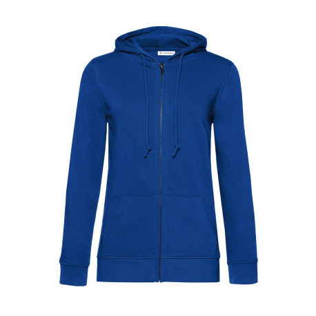 Sweat capuche zippé organique femme vierge ou à personnaliser