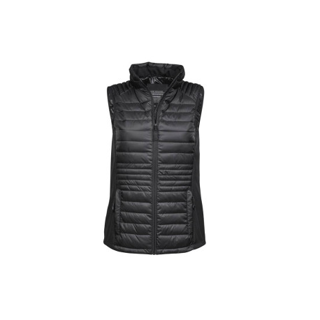 Bodywarmer bi-matière femme vierge ou à personnaliser - Express et pas cher