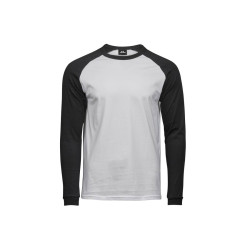 T-shirt baseball manches longues vierge ou à personnaliser - Express et pas cher