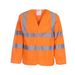 Veste de sécurité manches longues vierge ou avec votre logo