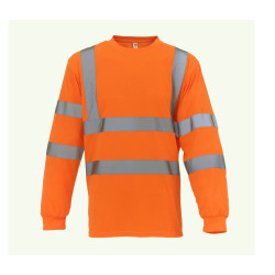 T-shirt manches longues haute visibilité vierge ou à personnalise