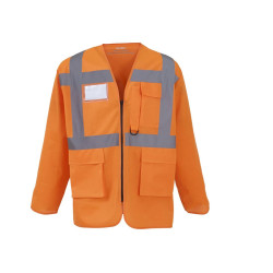 Veste de sécurité multi-poches manches longues vierge ou à person
