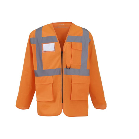Veste de sécurité multi-poches manches longues vierge ou à person