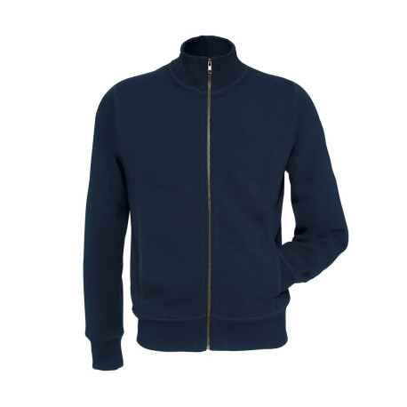 Sweat homme grand zip vierge ou à personnaliser