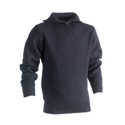 Pullover col zippé vierge ou à personnaliser