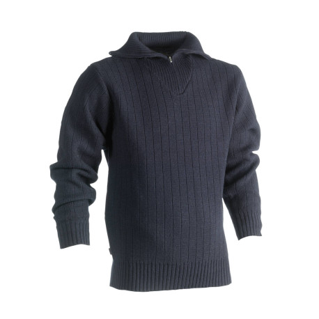 Pullover col zippé vierge ou à personnaliser
