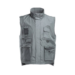 Bodywarmer multi-poches doublé polaire vierge ou à personnaliser