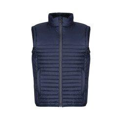 Bodywarmer matelassé en polyester recyclé vierge ou avec votre logo