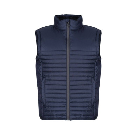 Bodywarmer matelassé en polyester recyclé vierge ou avec votre logo