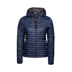 Doudoune capuche Crossover femme vierge ou à personnaliser - Express et pas cher