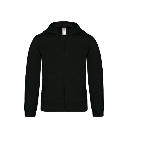 Sweat capuche zippé enfant vierge ou à personnaliser