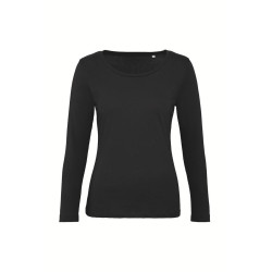 Tee-shirt coton bio femme LSL vierge ou à personnaliser - Express et pas cher