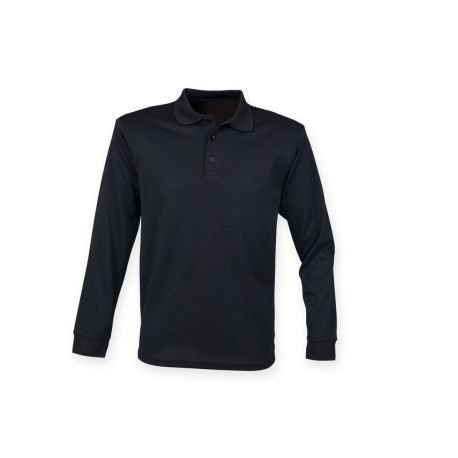 Polo manches longues vierge ou à personnaliser