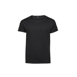 T-shirt manches retroussées vierge ou à personnaliser - Express et pas cher