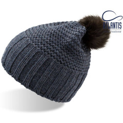 Bonnet pompon Monte Bianco vierge ou à personnaliser - Express et pas cher