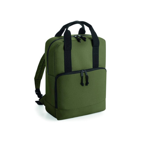 Sac à dos en polyester recyclé vierge ou avec votre logo