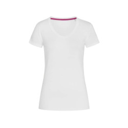 T-shirt femme col V vierge ou à personnaliser - Express et pas cher