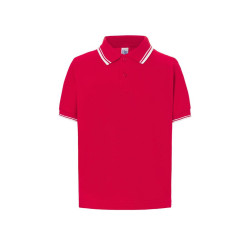Polo enfant contrasté vierge ou à personnaliser