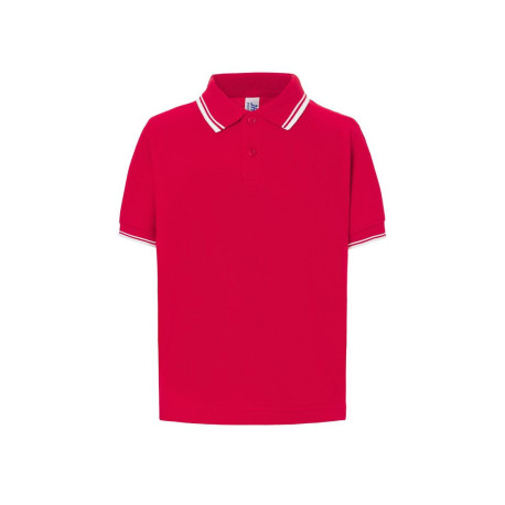 Polo enfant contrasté vierge ou à personnaliser