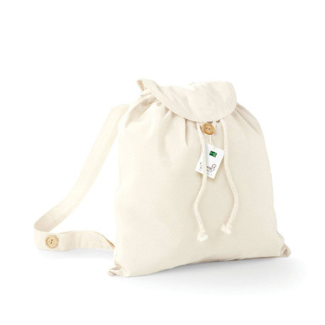 Sac à dos en coton bio vierge ou avec votre logo