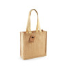 Sac shopping compact en toile de jute vierge ou avec votre logo
