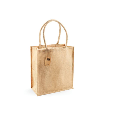 Sac shopping en toile de jute vierge ou à personnaliser - Express et pas cher
